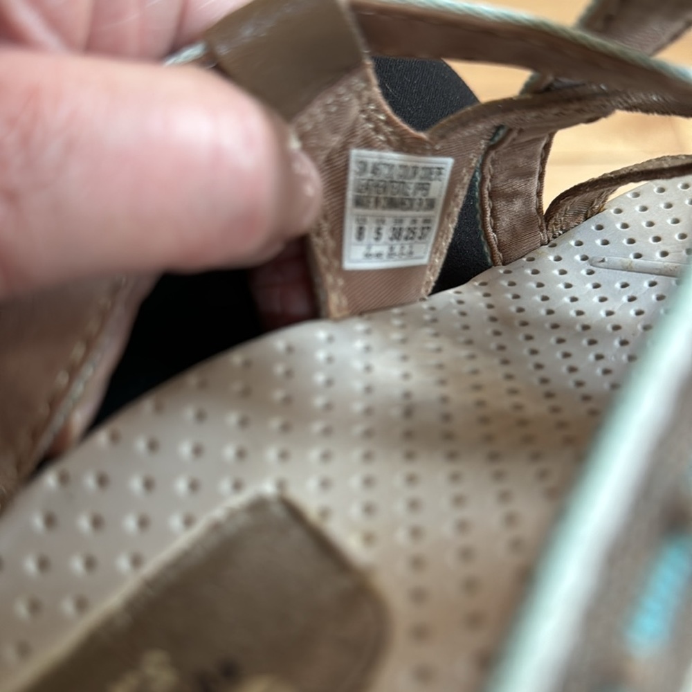 Skechers Reggae Sandals Thong Beige & Turquoise - Picture 11 of 15